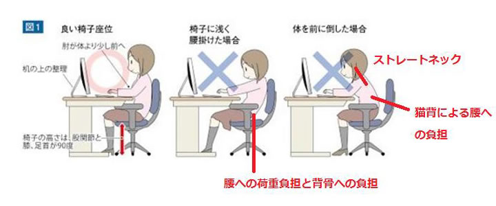 腰痛を引き起こす原因の姿勢にはストレートネック矯正枕
